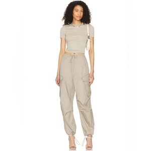 AGOLDE Ginerva Cargo Pant in Taupe